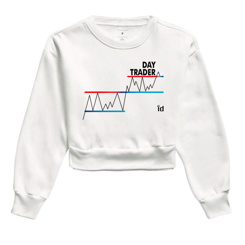 Cropped Moletom ID TRADER | Suporte - Resistência