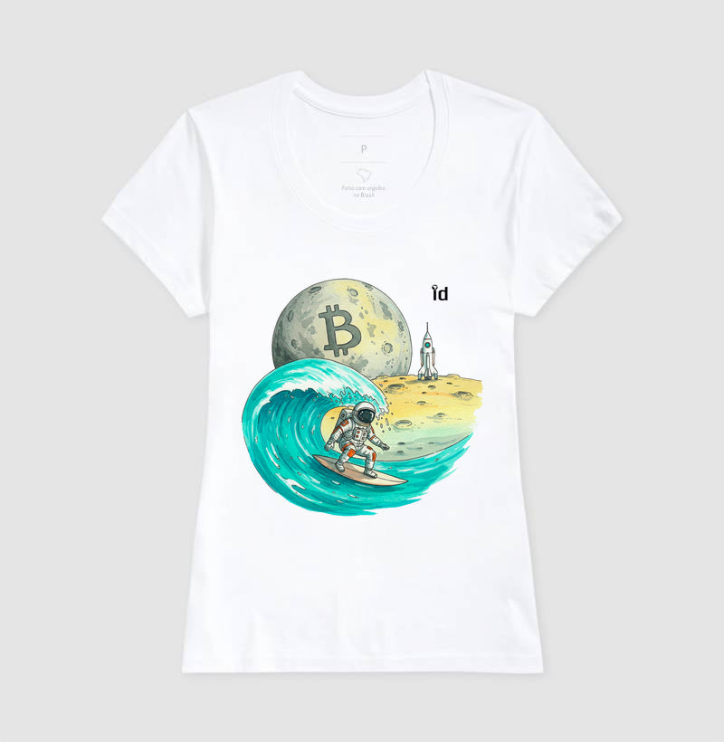 Camiseta ID TRADER | Bitcoin na Lua