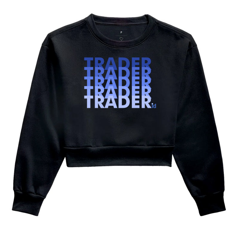 Cropped Moletom ID TRADER | Trader Azul