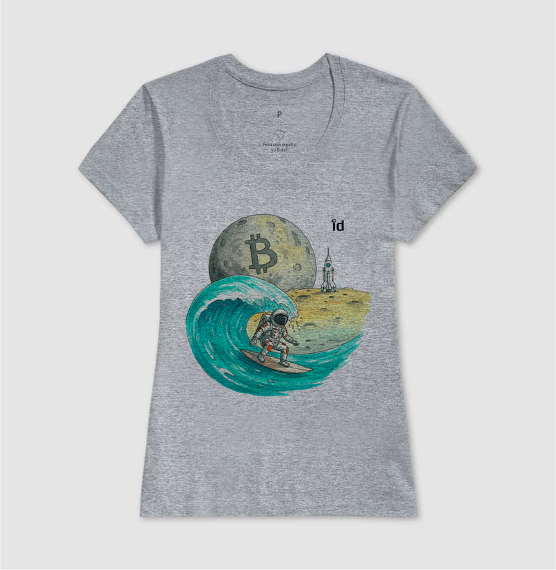 Camiseta ID TRADER | Bitcoin na Lua