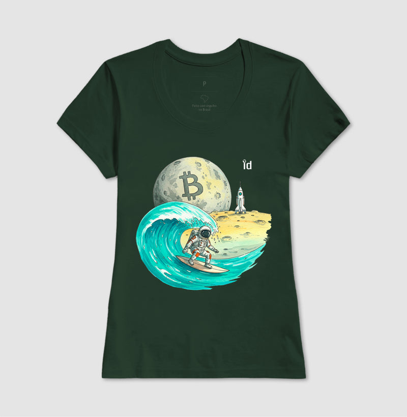 Camiseta ID TRADER | Bitcoin na Lua