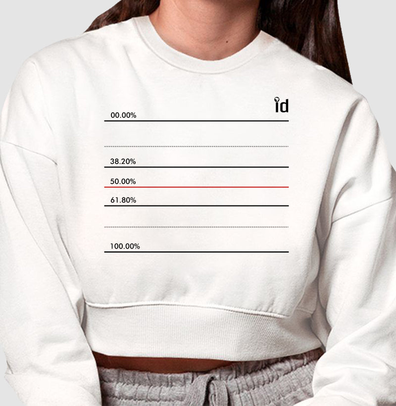 Cropped Moletom ID TRADER | Fibionacci