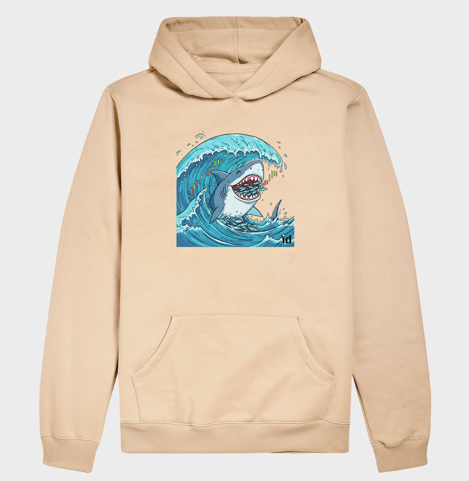 Moletom com Capuz ID TRADER | Tubarão vs Sardinhas