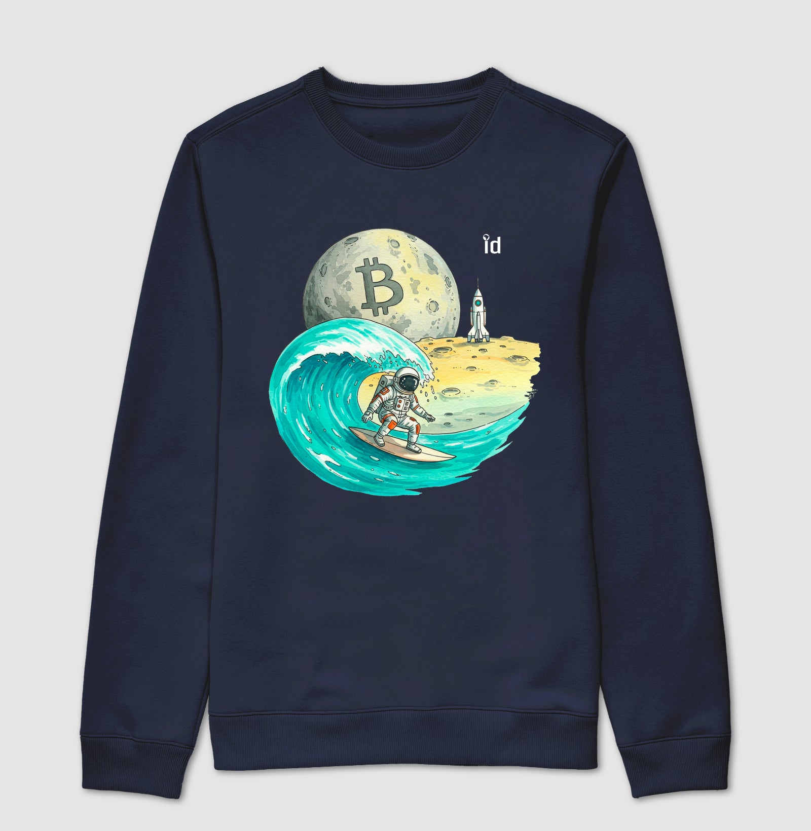 Moletom ID TRADER | Bitcoin na Lua