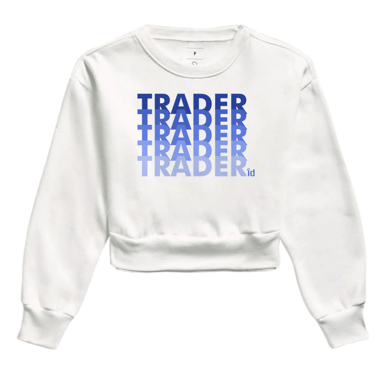 Cropped Moletom ID TRADER | Trader Azul